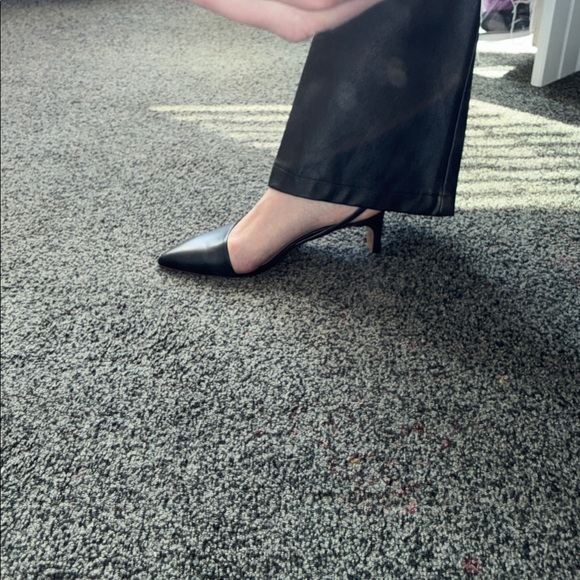 Emerson Fry Frankie Angled Black Pointed Flats 39 - Picture 8 of 11